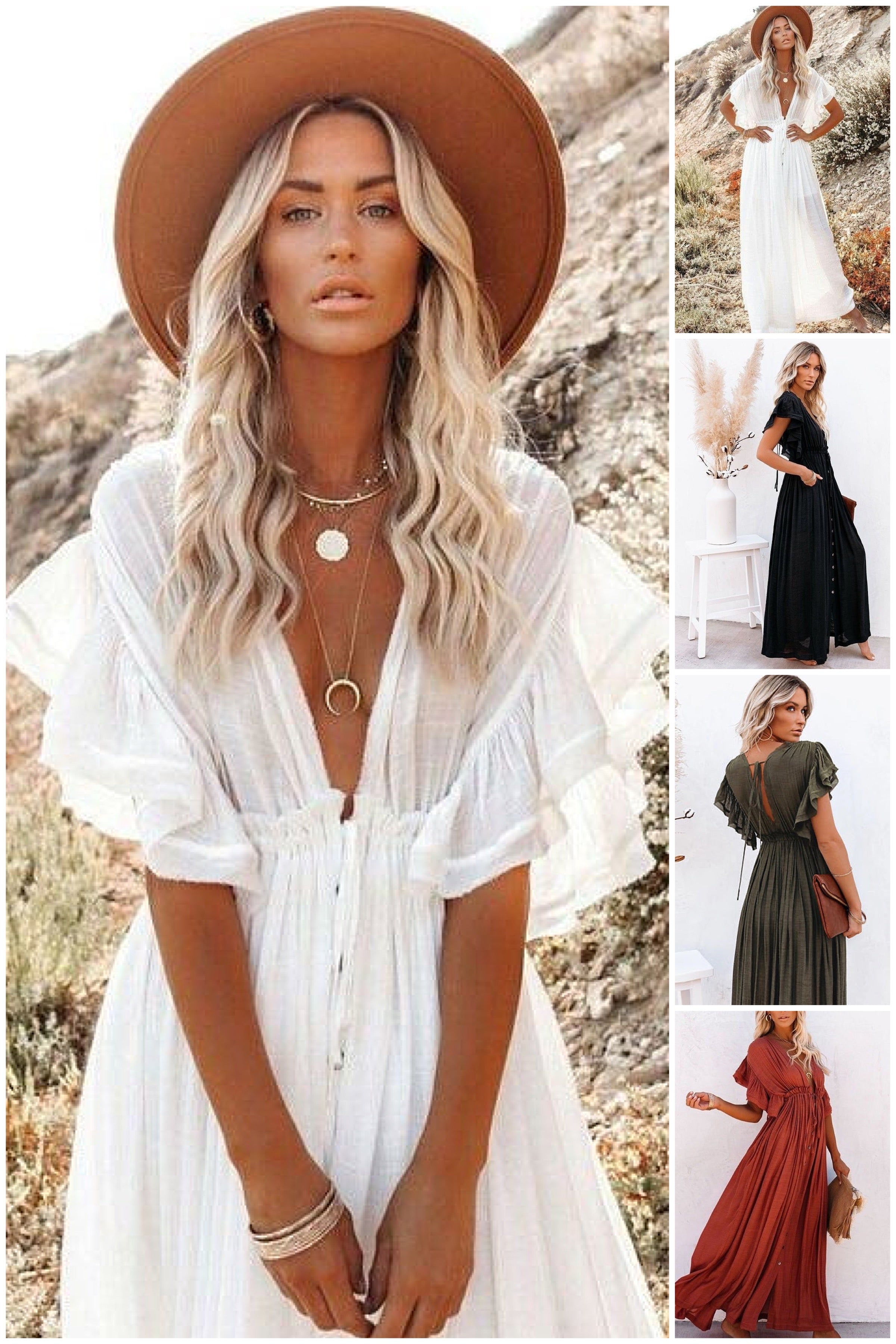 Boho Dress, Dress For Women, Bohemian Summer Dress, Maxi Dress –  Ambermeadowdesign